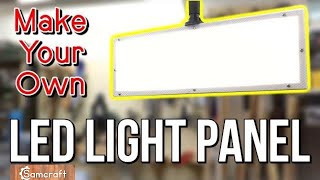 Build Your Own LED Light Panel  Save Money Cheap Video Gear [upl. by Ahsiekan]