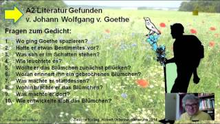 A2 Fragen zum Verständnis Deutsche Lit Goethe Gefunden [upl. by Ansilme]