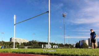 180 m 71 inches Hurdle Jump [upl. by Abdu]