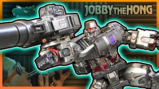 Bumblebee Movie MEGATRON Monocrat MEGATANK MT01 Review [upl. by Nekcarb]