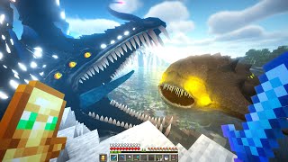 Gargantuan Leviathan VS Bloop in Minecraft [upl. by Markus]