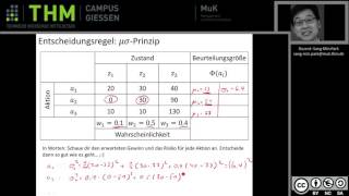 BWL  Entscheidungstheorie MüSigmaPrinzip [upl. by Lemhar]