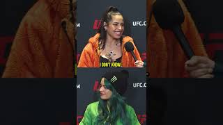 Can’t believe Polyana Viana said this about Colby Covington LOL shorts ufc [upl. by Akinnor]