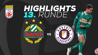 SK Rapid  SK Austria Klagenfurt 13 Runde ADMIRAL Bundesliga 202425 [upl. by Nylecaj303]