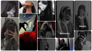 🌈 hidden face black dpz for girls  Black dp posses for whatsapp Stylish hidden face dp 2023dpz [upl. by Emina]