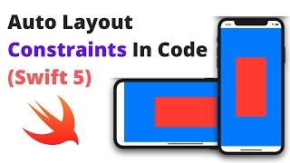 AutoLayout Constraints Programmatically Swift 5 Xcode 12 2020  iOS Development [upl. by Winni]