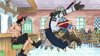 Luffy punches ace and smoker english sub [upl. by Sivia]