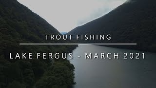 Trout Fishing at Lake Fergus  March 2021 040 [upl. by Ayhtin]