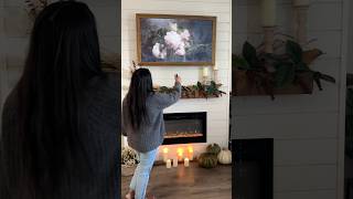 How to make a TV frame tvframe diy home homedecor fall vintagearttv [upl. by Branham319]