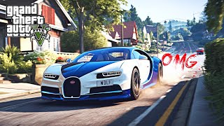 Bugatti Chiron in GTA V 🚗💨 Insane Speed amp Epic Stunts [upl. by Puklich613]