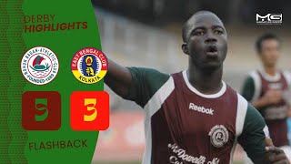 Kolkata Derby flashback 🔥 Mohun Bagan 53 East Bengal 🟢🔴 Chidi Edeh hattrick at VYBK 💫 [upl. by Anh]