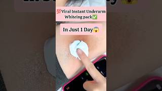 Dark Underarm Whitening at homeviral Underarm Whitening remedyskincare darkunderarmsshortsyt [upl. by Allac]