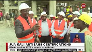 NITA to sensitize TVET principals on certification guidelines for Jua Kali Artisans [upl. by Aninaj405]