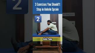 From Day1 Exercises in Ankle Sprain  Ankle Sprain मे ये 3 exrercise जारी रखें musclesprain short [upl. by Hnad253]