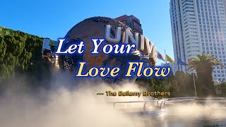 LET YOUR LOVE FLOW  Karaoke Version  in the style of The Bellamy Brothers [upl. by Suiratnauq]