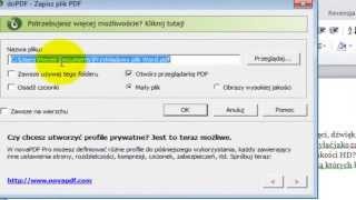 zapis word do pdf sposób 2 [upl. by Gilmer47]