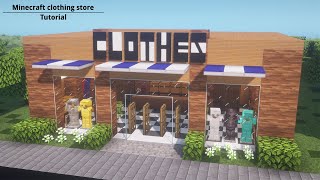 Minecraft tutorial Clothing store [upl. by Alyakcim]