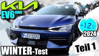 2024 Kia EV6 AWD WINTER  TEST  239 kW 325 PS GTline  Review Fahrbericht Infos Verbrauch deutsch [upl. by Bedell853]