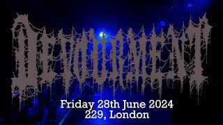 Devourment  Live in London 28062024 Full Multi Angle 4K Set [upl. by Asfah]