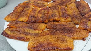 How To Fried Delicious Plantains  Pritong Saging [upl. by Treva]