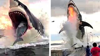 20 Times Megalodon was Caught on Camera and Spotted in Real Life… [upl. by Jephum541]