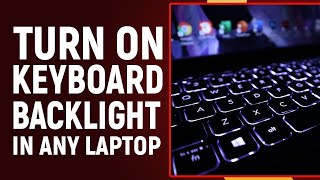 How To Turn On Keyboard Light Or Backlight In Any Laptop  Keyboard Light Shortcut 2024 [upl. by Alboran569]