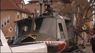 Historic Vietnam War helicopter makes its final parade appearance [upl. by Haukom]