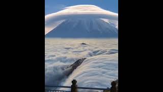 Lenticular lenticular clouds are a fairly rare natural phenomenon Japan japan [upl. by Clyde]