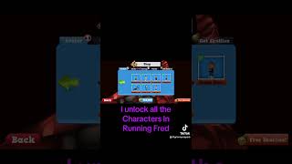 I unlocked all the characters in Running Fred￼ [upl. by Tristas]