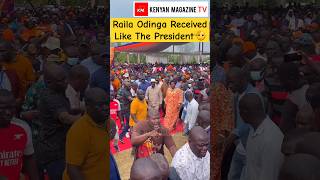 How Raila Odinga arrived at Gov Gladys Wanga thanksgiving in Homa Bay County [upl. by Fem]