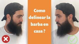 Como delinear la barba en casa [upl. by Ellebanna790]