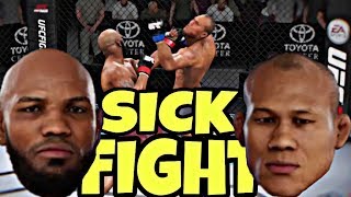 SICK FIGHT  JACARE vs ROMERO  EA UFC 3 [upl. by Jarek243]