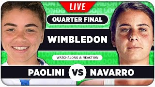 PAOLINI vs NAVARRO  Wimbledon 2024 Quarter Final  LIVE Tennis Talk Watchalong [upl. by Einolem]