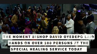 🔥BISHOP DAVID OYEDEPO LAYS HAND ON OVER 100 PERSONS AT THE SPECIAL HEALING SERVICE IN CURCH TODAY😲 [upl. by Clarence]