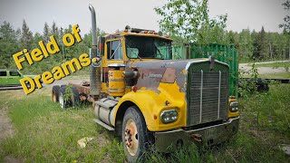 Kenworth A Model sitting in a Field of Dreams episode 2346 [upl. by Dnalor]