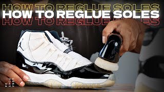 Air Jordan 11 Full Reglue Tutorial [upl. by Jimmie466]