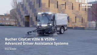 Bucher CityCat V20e amp VS20e  Advanced Driver Assistance Systems [upl. by Ayt857]