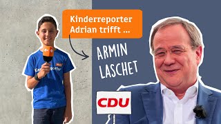 logoInterview zur Bundestagswahl  CDU Armin Laschet  logo  ZDFtivi [upl. by Mukund]