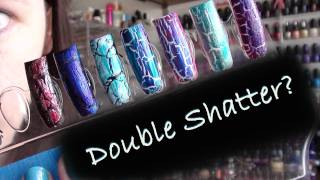 Can You Double Shatter  Nail Art using shatter  crackle polish  requested [upl. by Chansoo]