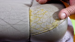 How To Correctly Repair Damaged amp Cracked Car Leather Seats [upl. by Anerul]