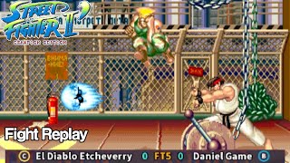 Arcade Street Fighter CE El Diablo Etcheverry VS Daniel Game retro capcomgames ストリートファイター2 [upl. by Esiuole771]