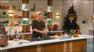 SATURDAY KITCHEN RECIPE Nick Nairn LOBSTER BAKED POTATO [upl. by Enived]