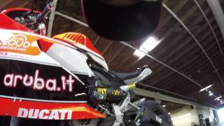 How To Install Lightech Rearsets  2015 Ducati Panigale 899 [upl. by Llerdnam]