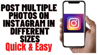 how to post multiple photos on instagram in different sizes [upl. by Yesor]