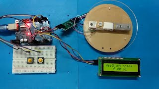 Arduino weighing scale demo [upl. by Caia]