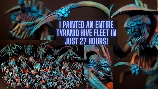 I painted an ENTIRE Tyranids Army Hive Fleet Protomolecule The Expanse [upl. by Rosenzweig]