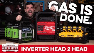 NO MORE Gas Generators MEGA Inverter Head 2 Head Milwaukee MX FUEL CarryOn vs EGO Nexus vs DeWALT [upl. by Nywde]