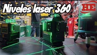 Nivel Laser 360° Líneas Verdes Makita Milwaukee Dewalt [upl. by Robinson986]