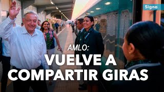 AMLO se deja consentir por AMLOVERS en el Tren Maya [upl. by Glovsky243]