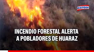 🔴🔵Áncash Terrible incendio forestal alerta a pobladores de Huaraz [upl. by Fattal]